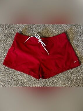 Vintage Nike Swim Red Board Shorts